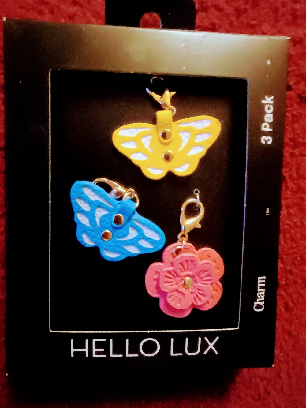 Lux 3pk Charms - Butterfly 3 Piece